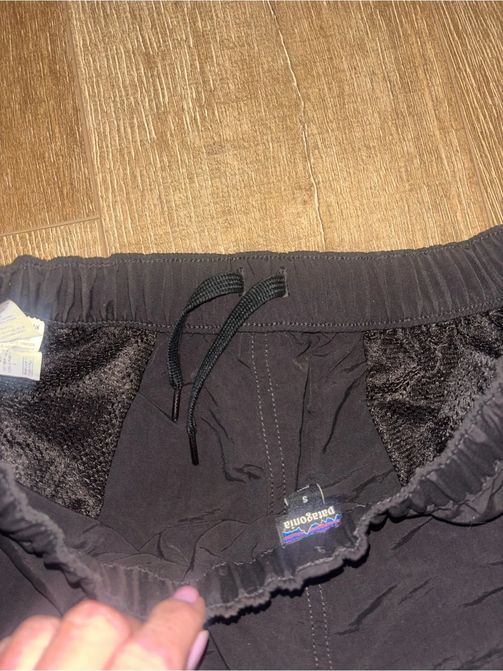 Patagonia Black Women's Athletic Elastic-Waist Shorts